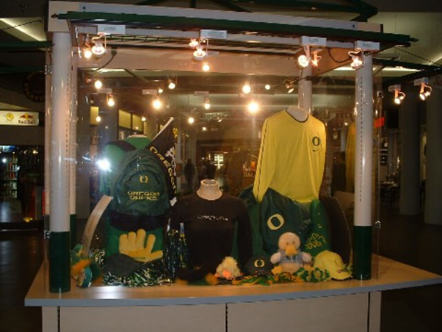 Oregon Ducks display
